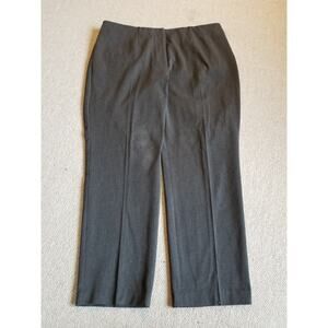 Womens Pants-TALBOTS-grey rayon stretch high rise straight leg-16WP